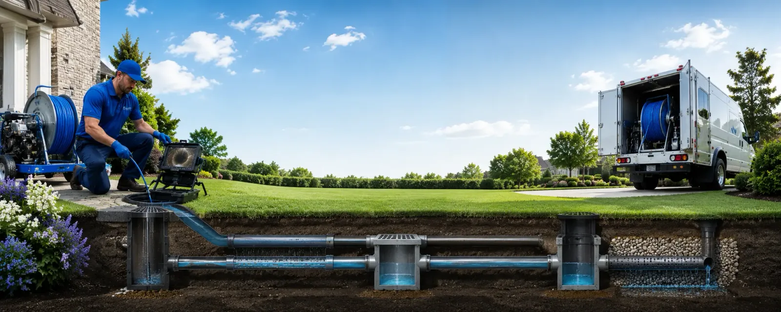 Outdoor drain cleaning information for Mineral, CA